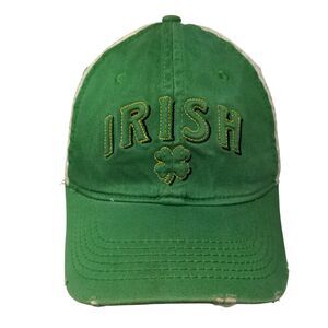 Irish Clover Shamrock Fitted Hat Green One Size Colorblock Falcon